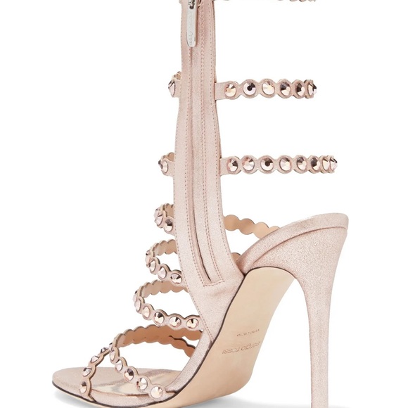 Sergio Rossi Kimberly 105 Crystal Heeled Sandals - Picture 3 of 15